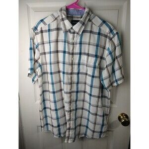 Marmot Men's L Madras SS Collared Plaid Pocket Button Shirt Preppy Academia